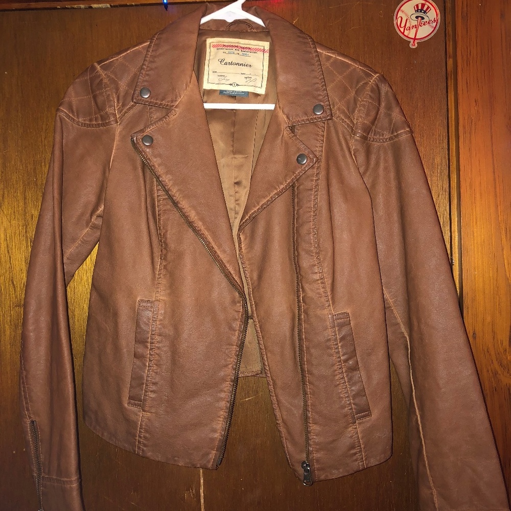 Cartonnier Anthropologie Leather Jacket